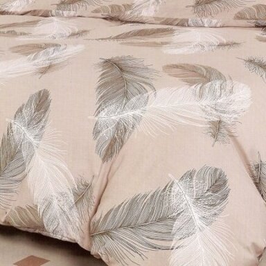 Deluxe kokvilnas gultas veļas komplekts BURVĪGĀ SPALVA, 3 daļu, 200x220 cm
