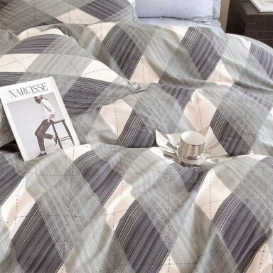 Deluxe kokvilnas gultas veļas komplekts ZILĀ DZĪVE, 3 daļu, 200x220 cm Deluxe kokvilnas gultas veļas komplekts ZILĀ DZĪVE, 3 daļu, 200x220 cm