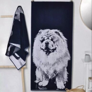 Kokvilnas dvielis ČAU ČAU, 67x150 cm
