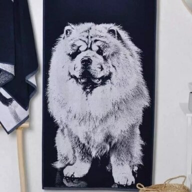 Kokvilnas dvielis ČAU ČAU, 67x150 cm