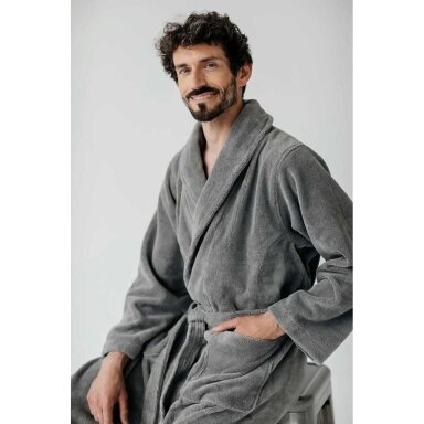 Mīksts halāts TEDDY GREY CHARCOAL