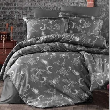 Gultas veļas komplekts CARMINA ANTHRACITE, 6 daļu, 200x220 cm