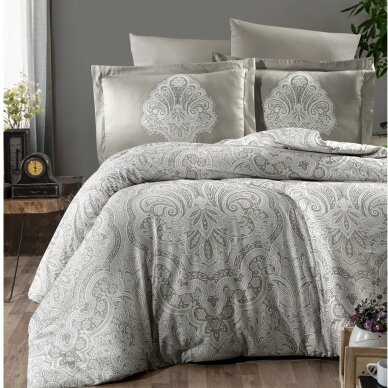 Gultas veļas komplekts MILENA BEIGE, 6 daļu, 200x220 cm Gultas veļas komplekts MILENA BEIGE, 6 daļu, 200x220 cm