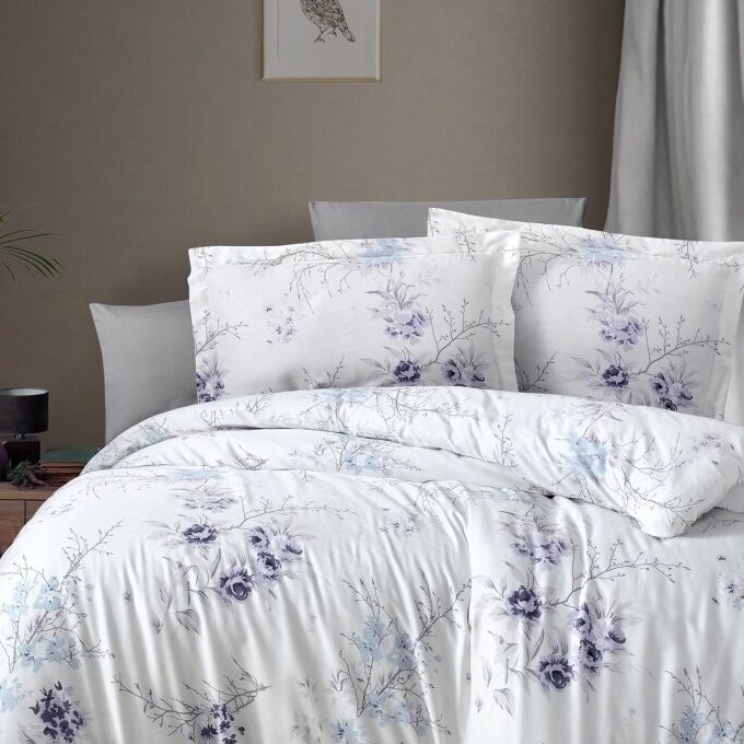 Gultas veļas komplekts LEENA LILAC, 6 daļu, 200x220 cm 1 Gultas veļas komplekts LEENA LILAC, 6 daļu, 200x220 cm 1