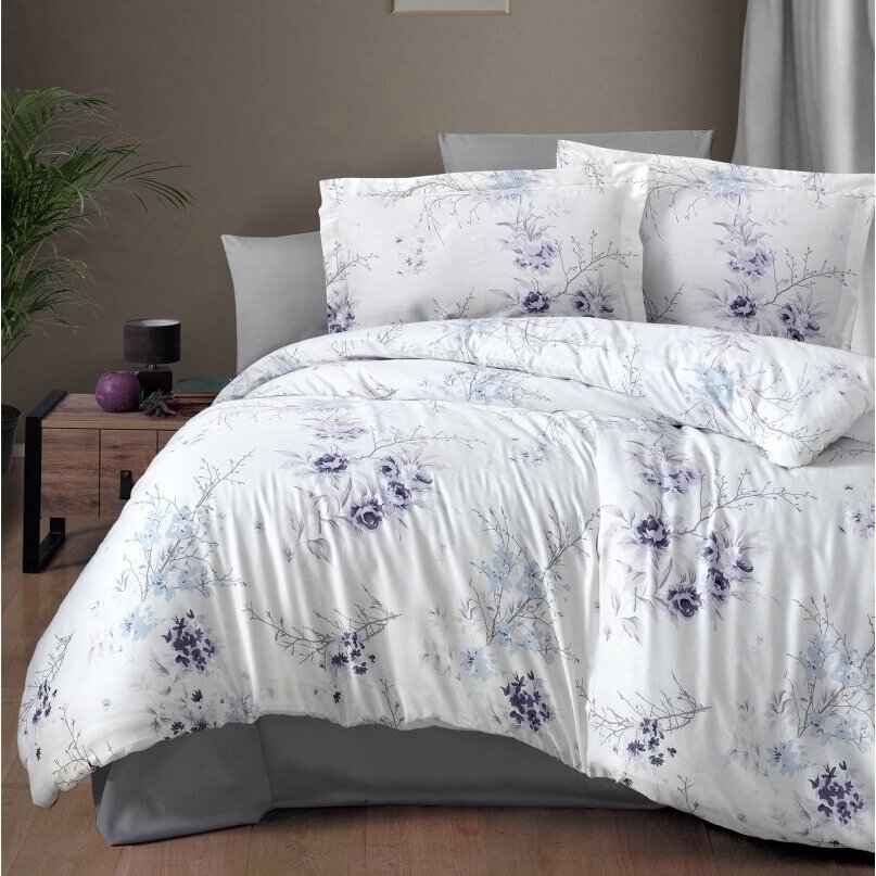 Gultas veļas komplekts LEENA LILAC, 6 daļu, 200x220 cm Gultas veļas komplekts LEENA LILAC, 6 daļu, 200x220 cm