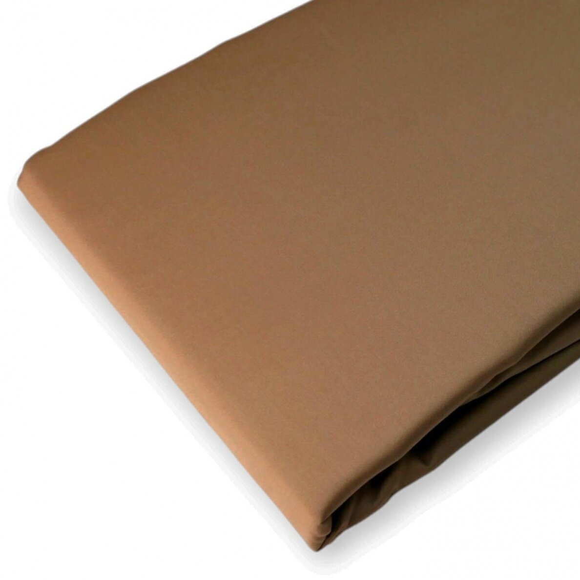 PREMIUM satīna palags ar gumiju NUDE BROWN