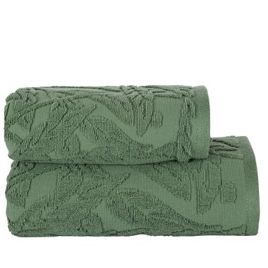 PREMIUM kokvilnas dvielis LIVIA EARTHY GREEN, 500 g/m²
