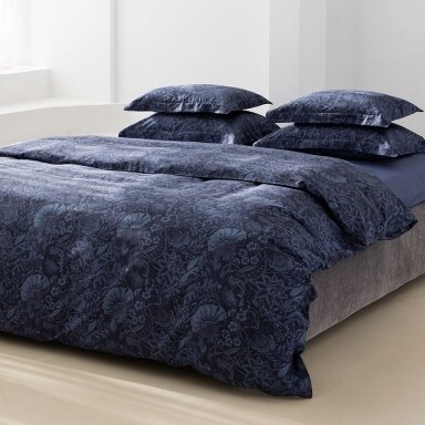 PREMIUM satīna gultas veļas komplekts BOHO INDIGO