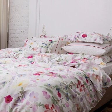 PREMIUM satīna gultas veļas komplekts GARDEN MIST