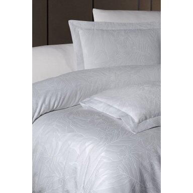 PREMIUM satīna gultas veļas komplekts LUCAS WHITE, 6 daļu, 200x220 cm