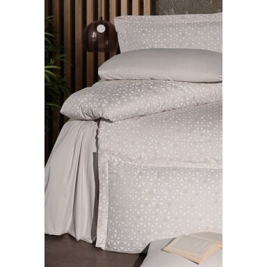 PREMIUM satīna gultas veļas komplekts MEGAN BEIGE, 6 daļu, 200x220 cm