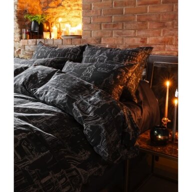 PREMIUM satīna gultas veļas komplekts ROYAL VILNIUS ANTHRACITE