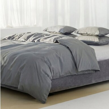 PREMIUM satīna gultas veļas komplekts STRIPE IN LINE GREY