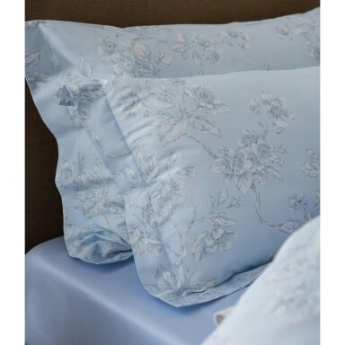 PREMIUM satīna gultas veļas komplekts EDEN LIGHT BLUE