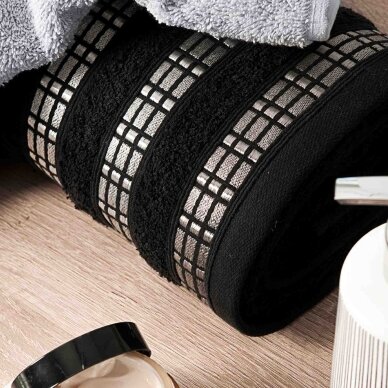 PREMIUM kokvilnas dvielis LUXURY BLACK, 500 g/m² 2 PREMIUM kokvilnas dvielis LUXURY BLACK, 500 g/m² 2