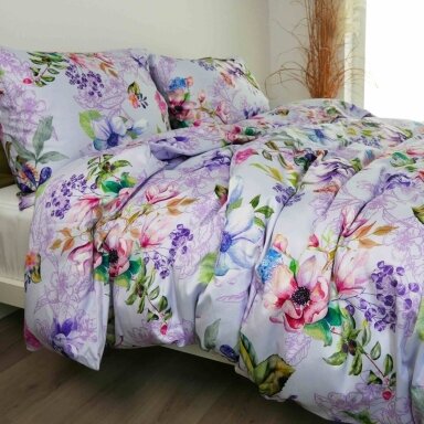 Satīna gultas veļas komplekts APBUROŠS PAVASARIS, 3 daļu, 200x220 cm Satīna gultas veļas komplekts APBUROŠS PAVASARIS, 3 daļu, 200x220 cm