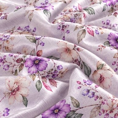 Satīna gultas veļas komplekts VIOLETAIS SAPNIS