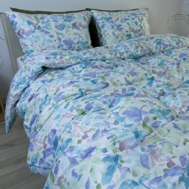 Satīna gultas veļas komplekts VERON BLUE, 3 daļu 200x220 cm 1 Satīna gultas veļas komplekts VERON BLUE, 3 daļu 200x220 cm 1