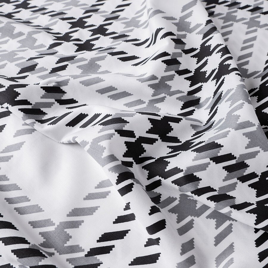 Satīna gultas veļas komplekts MODERNAIS VALSS, 3 daļas, 200x220 cm 1