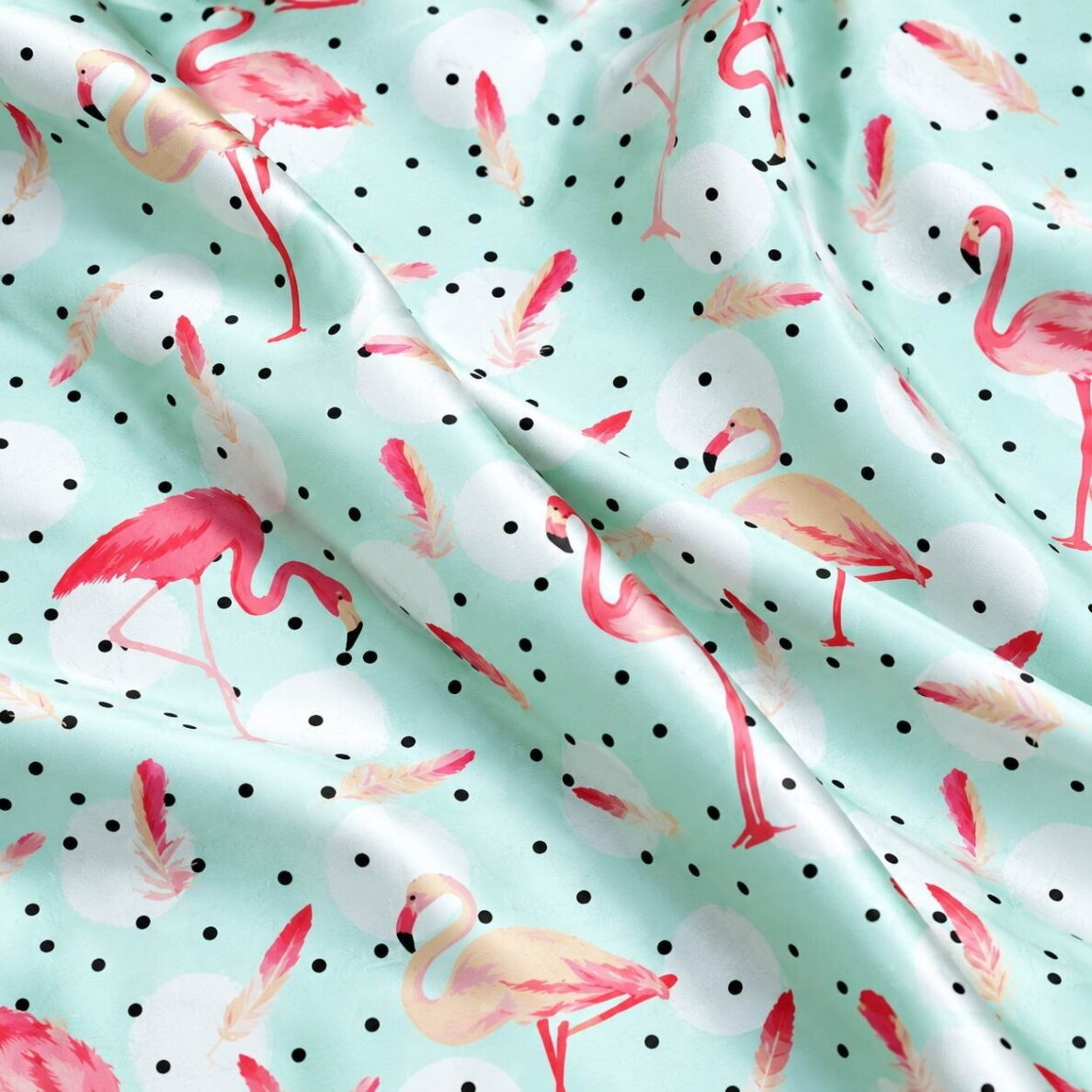 Zīda spilvendrāna MULBERRY FLAMINGO, 22 momme (M/M), 50x70 cm 1