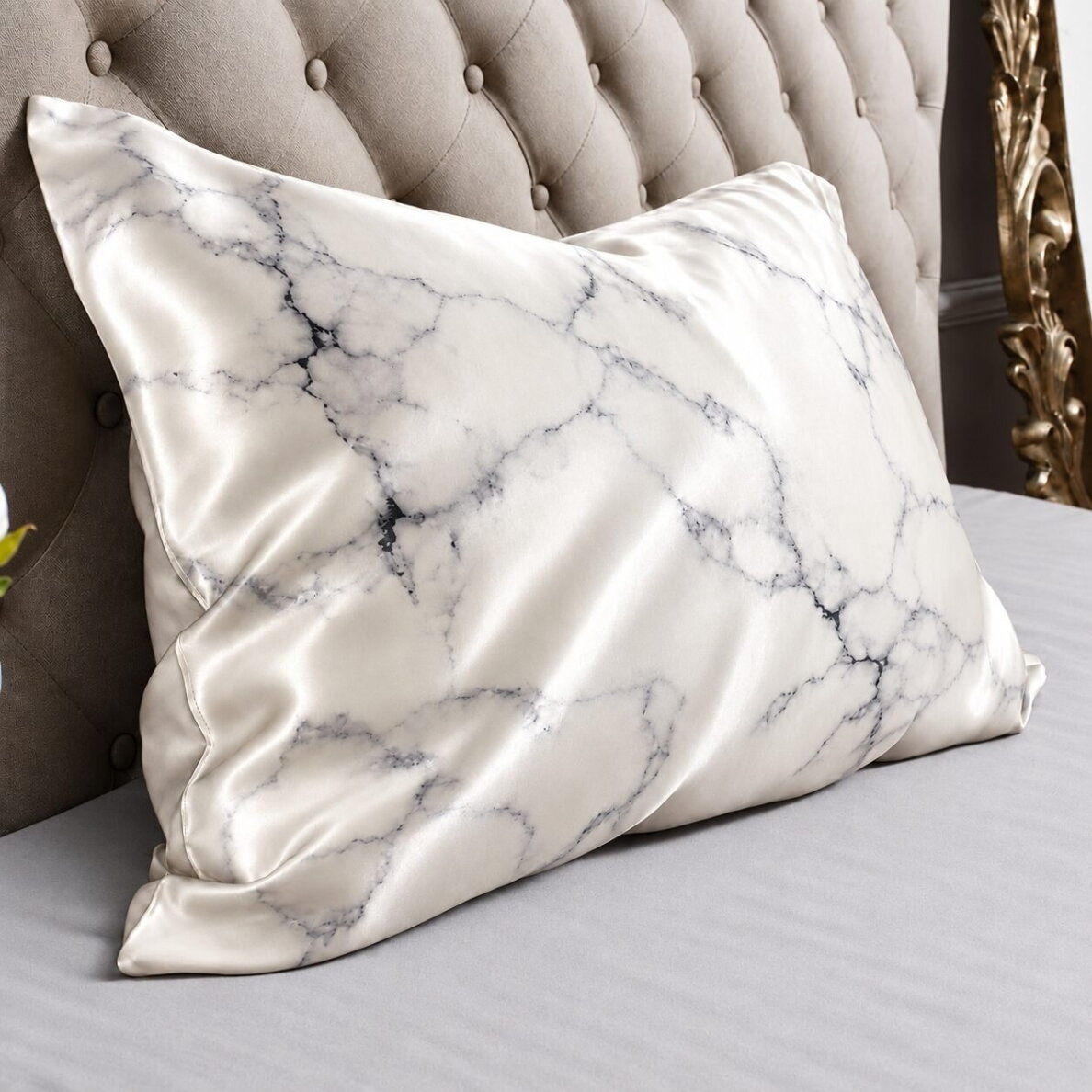 Zīda spilvendrāna MULBERRY MARBLE, 22 momme (M/M), 50x70 cm